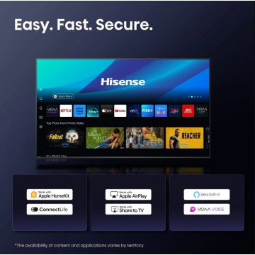 Hisense Smart Τηλεόραση 43" 4K UHD QLED E7Q Pro HDR (2025) 43E7Q PRO